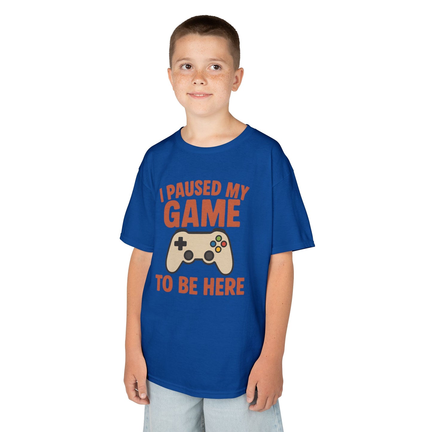 I Paused My Game to Be Here Kids T-Shirt