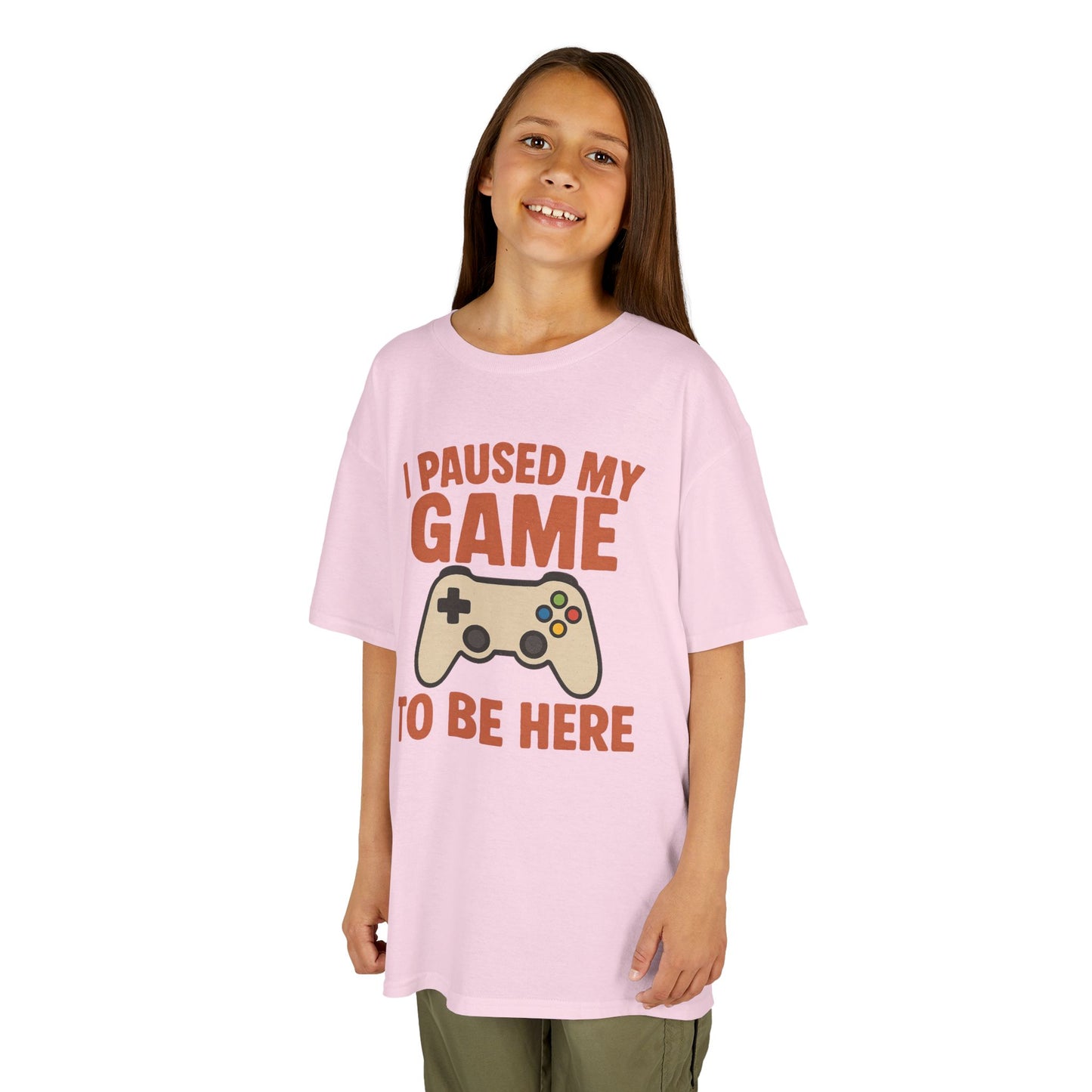 I Paused My Game to Be Here Kids T-Shirt
