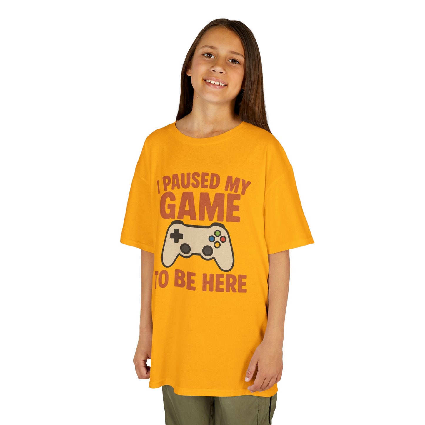 I Paused My Game to Be Here Kids T-Shirt